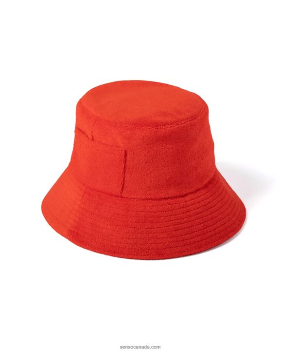 Senso Hats Terry Towelling Bucket Hat CherryDD2VP596