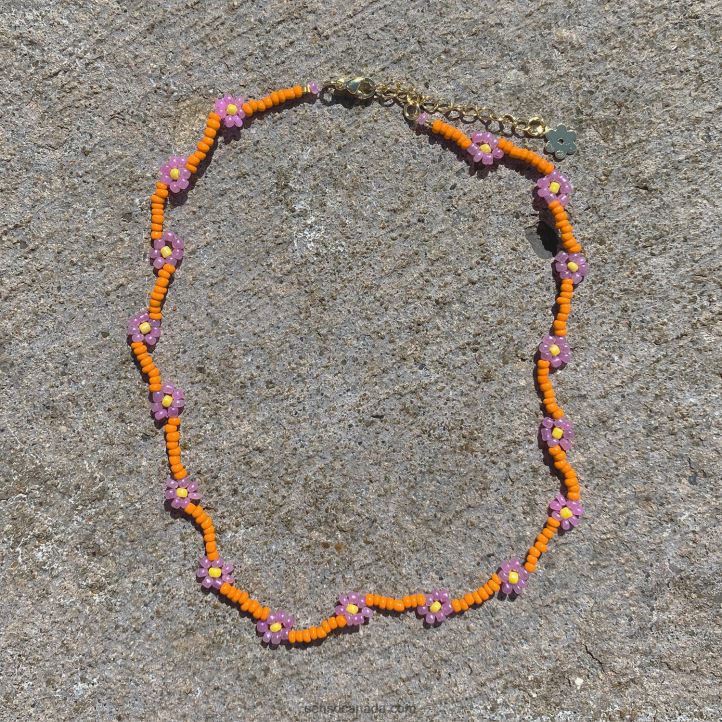 Senso Jewellery Orange Daisy Chain Anklet OrangeDD2VP589