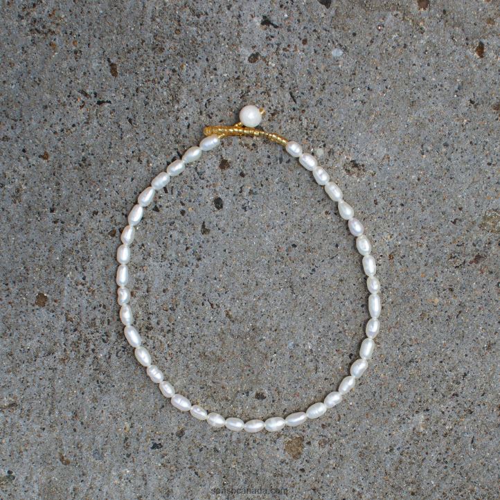 Senso Jewellery Pearl Anklet WhiteDD2VP586